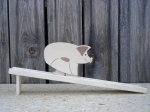 Schwein natur mit Bahn